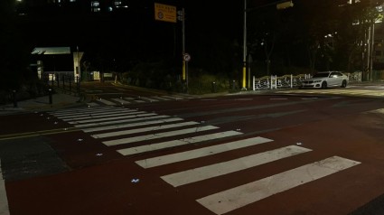 7-1. 활주로형 LED 조명이 설치된 횡단보도 모습 (1).JPG