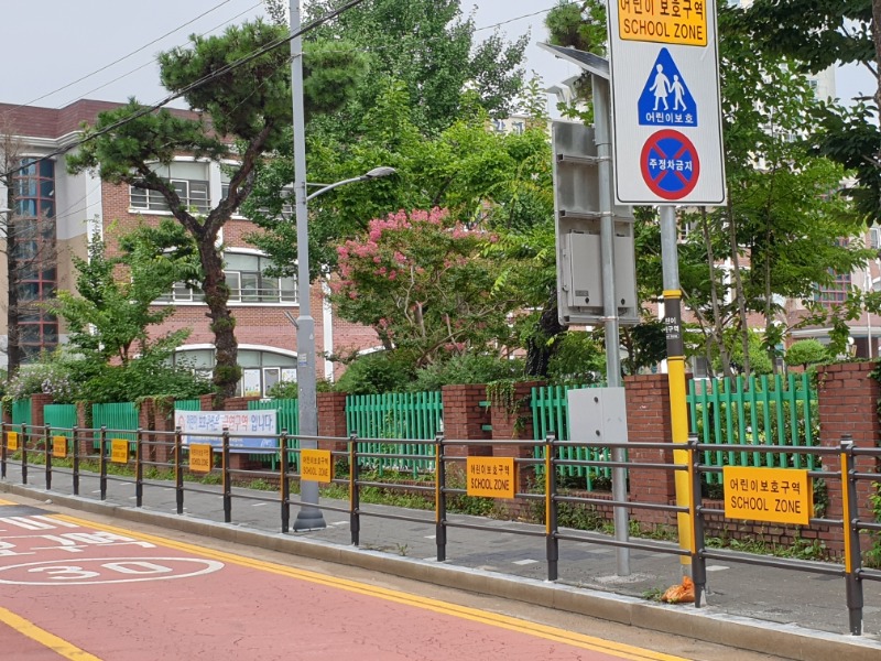 5-1. 대지초등학교 어린이보호구역 안전 펜스 모습.jpg