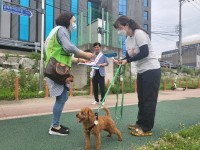 2. 용인시는 지난 12일 반려동물 등록을 안내하고, 동물등록ㆍ입마개ㆍ배변 치우기 등 올바른 반려동물 문화 확산을 위한 캠페인을 벌였다..jpg