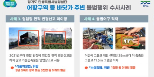 브리핑용 판넬 어항구역 등 바닷가 주변 불법행위 수사사례.jpg