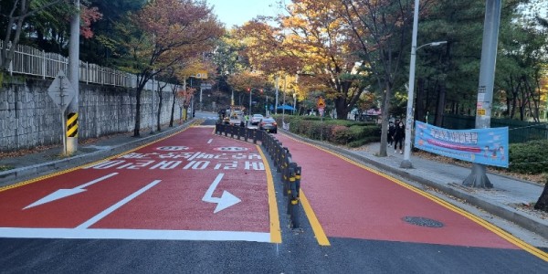 221111_학교 안전 우선 기흥구, 어린이보호구역 4곳 재정비_사진(1) 상갈초등학교 어린이보호구역(상갈중_루터대 일원).jpg