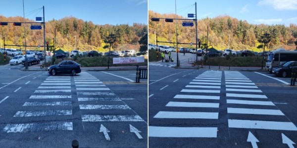 8. 동백2동 행정복지센터 삼거리 도색 전후 모습.jpg