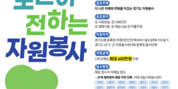 2023년 도민이 전하는 자원봉사 1차 지원사업 단체모집 공고 포스터.jpg