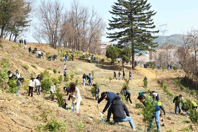 12-3. 용인특례시 제78회 식목일 기념 나무심기 행사에 많은 시민들이 참여해 나무 2천그루를 심었다.jpg