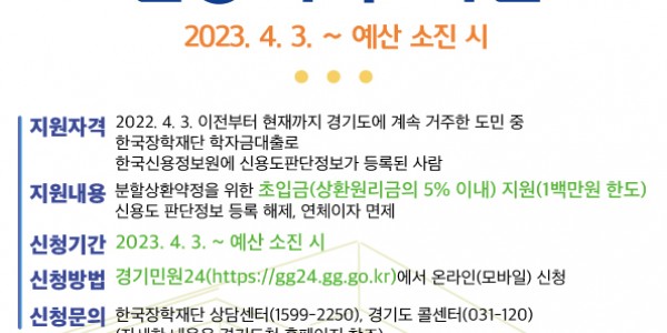 학자금대출 장기연체자 신용회복 지원 포스터.jpg