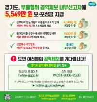 경기도, 부패행위 공익제보 내부신고자에 보상금 5,549만 원 지급.jpg