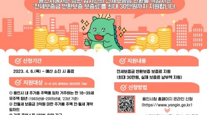 1. 용인특례시, 청년 전세보증금 반환보증 보증료 지원사업 대상자 추가 모집 포스터.jpg