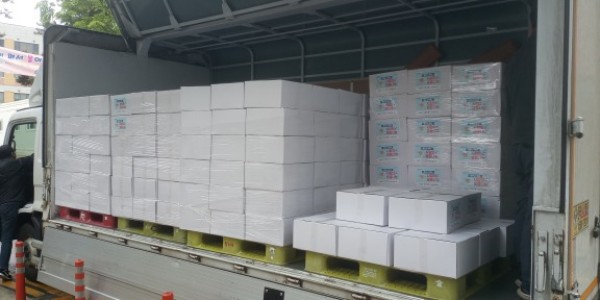 12. 지난 25일 관내 소재 강남병원이 5만원 상당의 식료품 400박스를 신갈동에 기탁했다..jpg