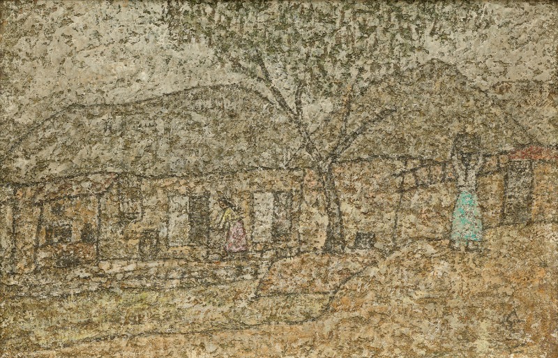 박수근, 농촌풍경, 1960년대, 캔버스에 유채 , 22×34.5cm, 국립현대미술관 이건희컬렉션, ⓒ박수근연구소 (1).jpg