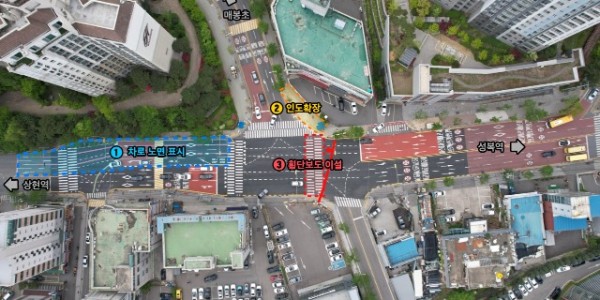 7. 수지구가 상현동 풍산아파트 삼거리 도로환경을 개선했다.jpg