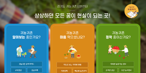 경기도귀농귀촌 지원센터 홈페이지.PNG