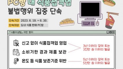 경기도 특사경, PC방 내 식품접객업 불법행위 집중 단속.jpg