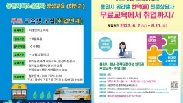 2. 용인특례시가 ‘용인시 버스운수종사자 양성과정’과 ‘워라벨 컨택상담사 양성과정’ 2차 교육생을 모집한다. 사진은 관련 포스터..jpg