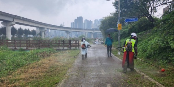 5. 처인구가 13일까지 산책로 자전거도로가 있는 지방하천과 소하천 9곳에 대한 대대적인 정비 점검을 진행했다..jpg