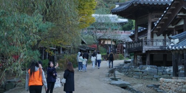 3-1. 지난 19일부터 21일까지 용인특례시가 마련한 _2023 용인 가을빛 야간 마실_ 행사에 참석자들의 모습.JPG