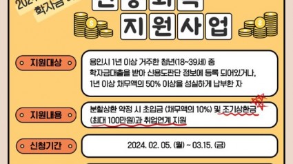 3. 용인특례시가 학자금 대출 청년을 대상으로 신용회복지원사업을 한다.jpg