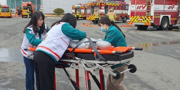 8-1. 지난 6일 기흥구 마북동 현대모비스(주) 기술연구소에서 열린 민방위 훈련 현장 모습.jpg