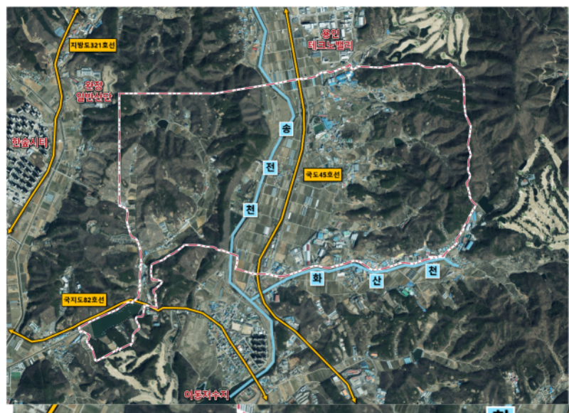 9-4. 예비타당성조사 면제가 추진 중인 국도 45호선 위치도.png