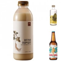 인삼막걸리，인삼증류주，삼바삼바+맥주.jpg