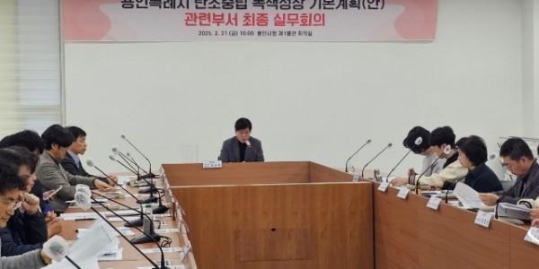 6. 용인특례시는 지난 21일 시청 제1별관 회의실에서 ‘용인시 탄소중립·녹색성장 기본계획’ 수립을 위해 관계 부서 최종 실무 회의를 열었다.jpeg