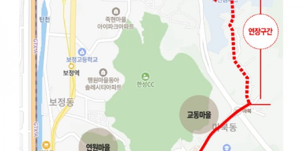 7. 마북동~단국대 후문 연결도로 공사 완료시 502번 단국대 내부 연장 운행 예상 노선도.jpg