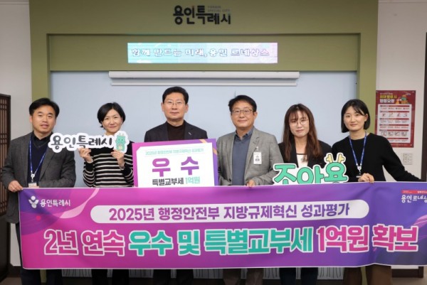 5. 용인특례시는 2025년 지방규제혁신 성과평가에서 우수 기관으로 선정됐다.JPG